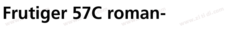 Frutiger 57C roman字体转换